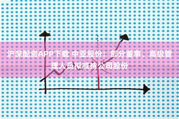 沪深配资APP下载 中亚股份：部分董事、高级管理人员拟减持公司股份