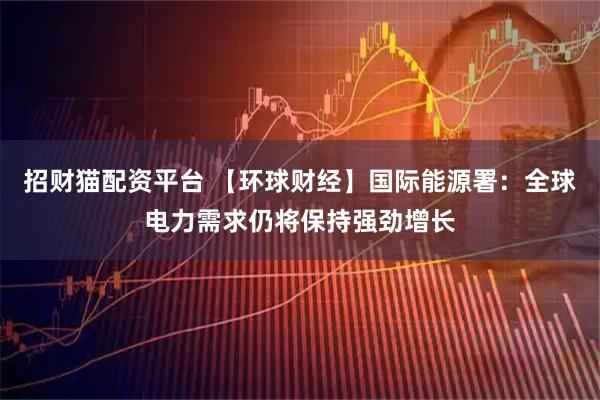 招财猫配资平台 【环球财经】国际能源署：全球电力需求仍将保持强劲增长